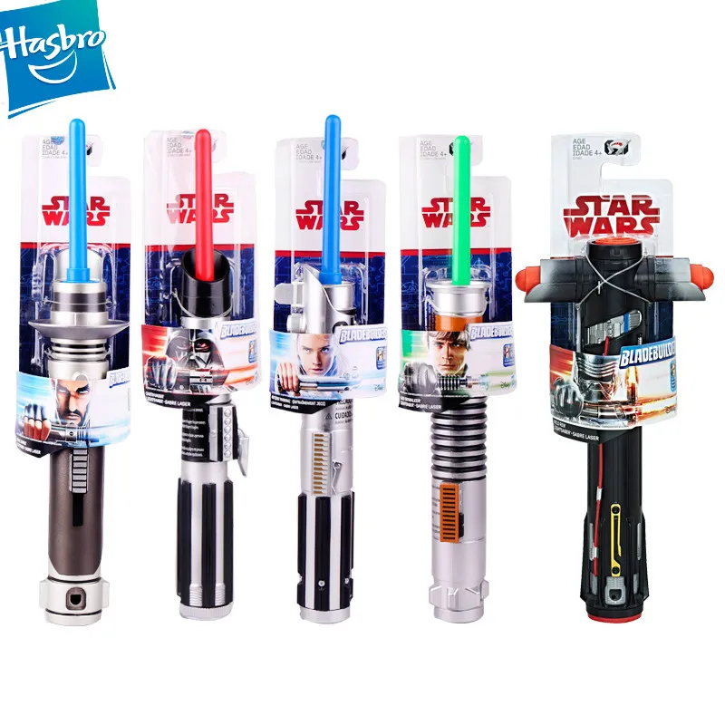 Hasbro Звездные войны E8 кино джедай воин Сияющий выдвижной световой меч и не