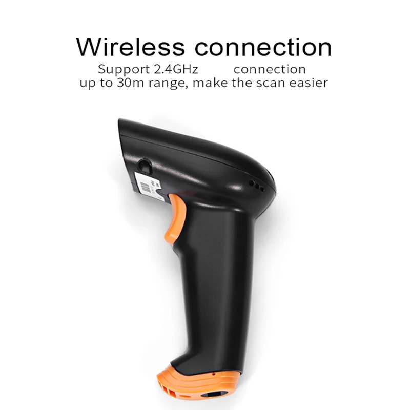 Wireless Barcode Scanner 2.4G CCD Bar Code Reader handheld Wireless/Wired Scanner For POS and Inventory S6