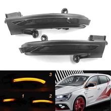 Voiture LED dynamique rétroviseur clignotant clignotant indicateur séquentiel lampe pour Renault Megane IV 2016-2019
