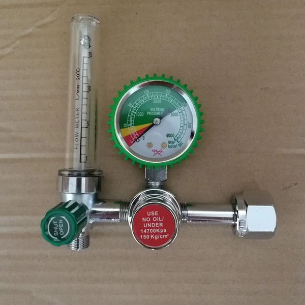 

3000psi Medical oxygen regulator with CGA540 connection and 0-15L flow meter