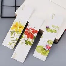 30pcs Creative Chinese Style Paper Bookmarks Painting Cards Retro Beautiful Boxed Bookmark Commemorative Gifts LX9A