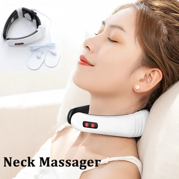 

Neck Massager Electric Pulse Body Back massager 6 Modes Neck Massage Health Care Relaxation Machine Pain Relief Tool