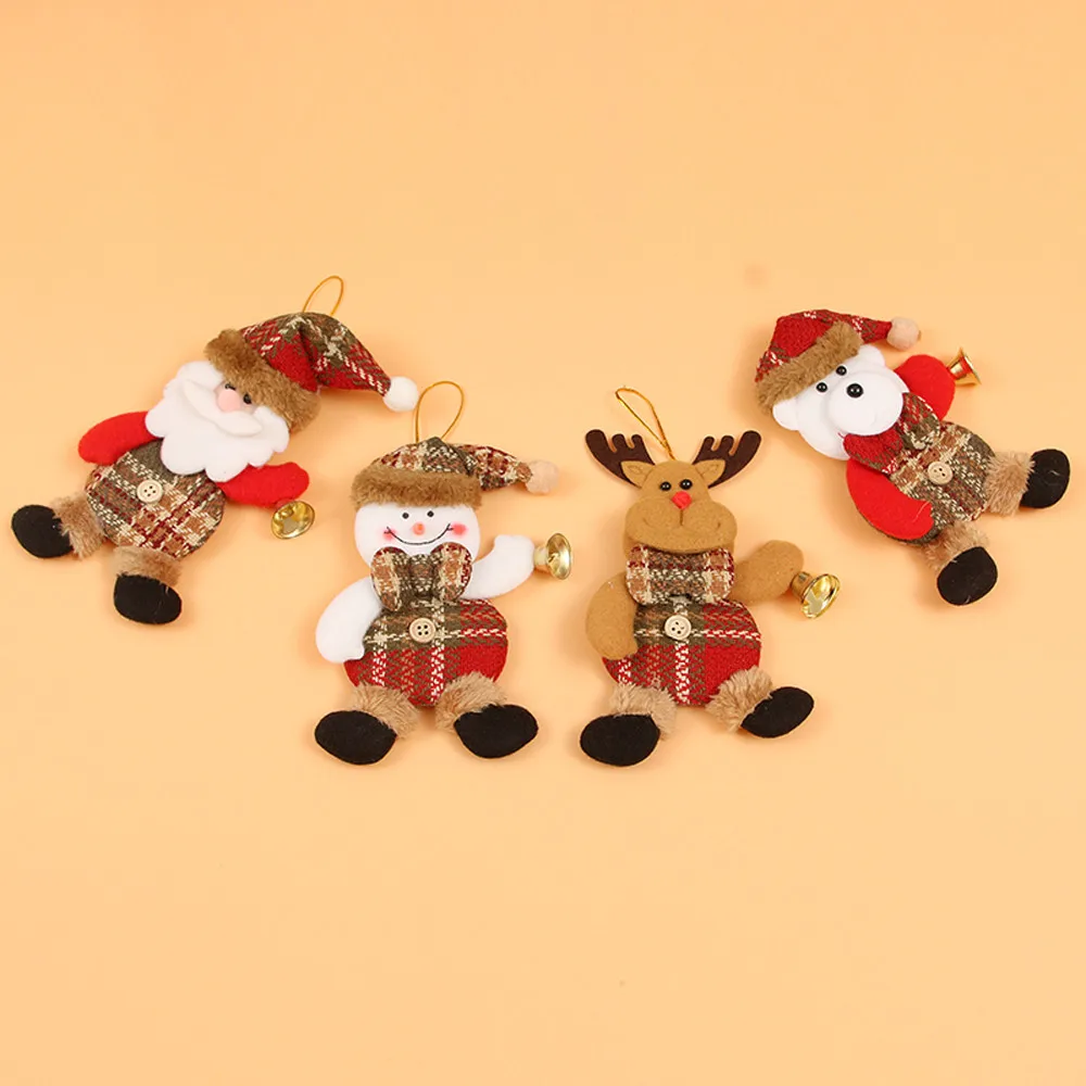 Счастливого Рождества орнамент «Подарок на Рождество» Санта-Клаус Снеговик Дерево Игрушка Кукла подвесные украшения для дома enfeite De Natal Прямая поставка