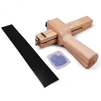 

Leather Craft DIY Manual Cutter Adjustable with Blade F Shape Tool Tool Wood Strip and Belt Cutter Craftool Leather Tool