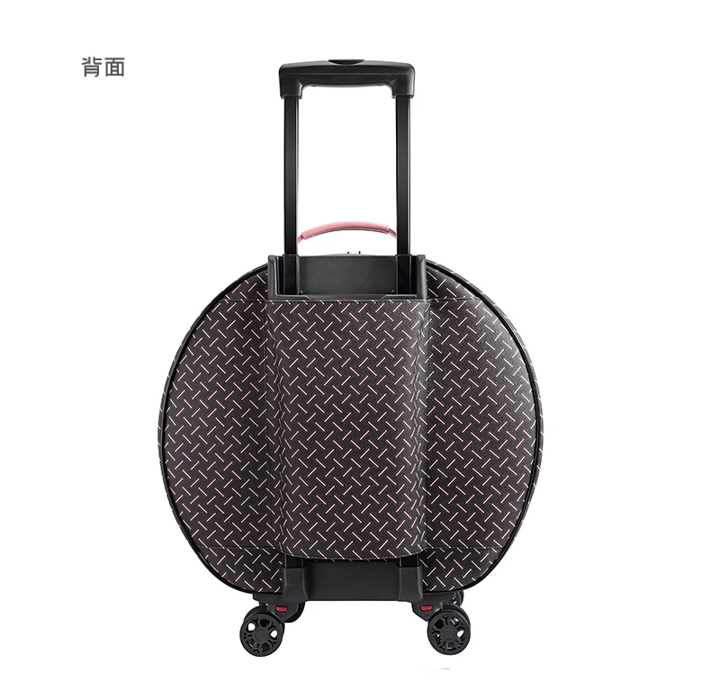 Роскошная имитация кожи корейский мультфильм Мода 22 дюймов прокатки багаж Спиннер брендовый Дорожный чемодан