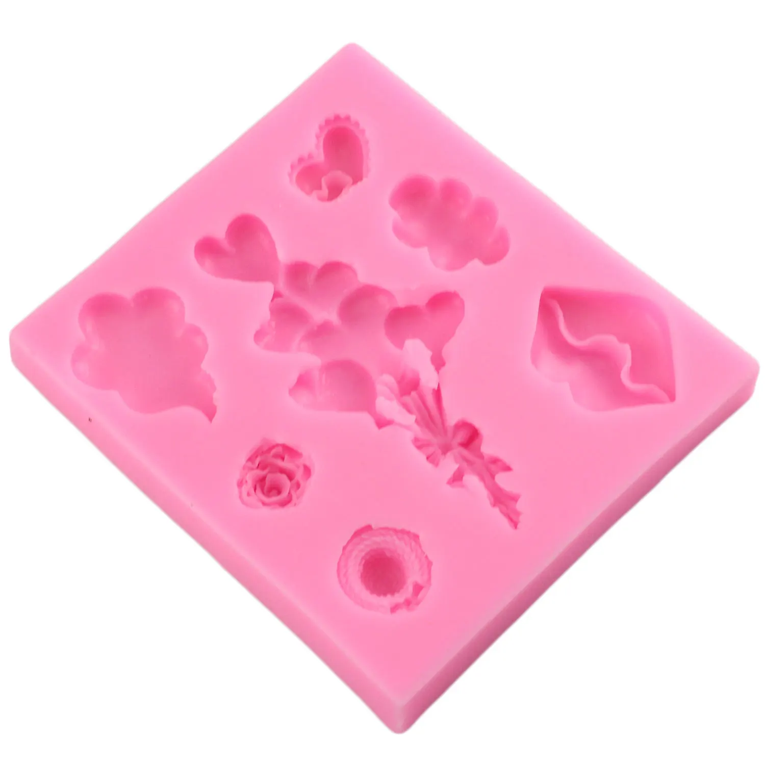 Love Balloon Silicone Molds DIY Wedding Cake Decorating Tools Cupcake Topper Fondant Mold Candy Clay Chocolate Gumpaste Moulds