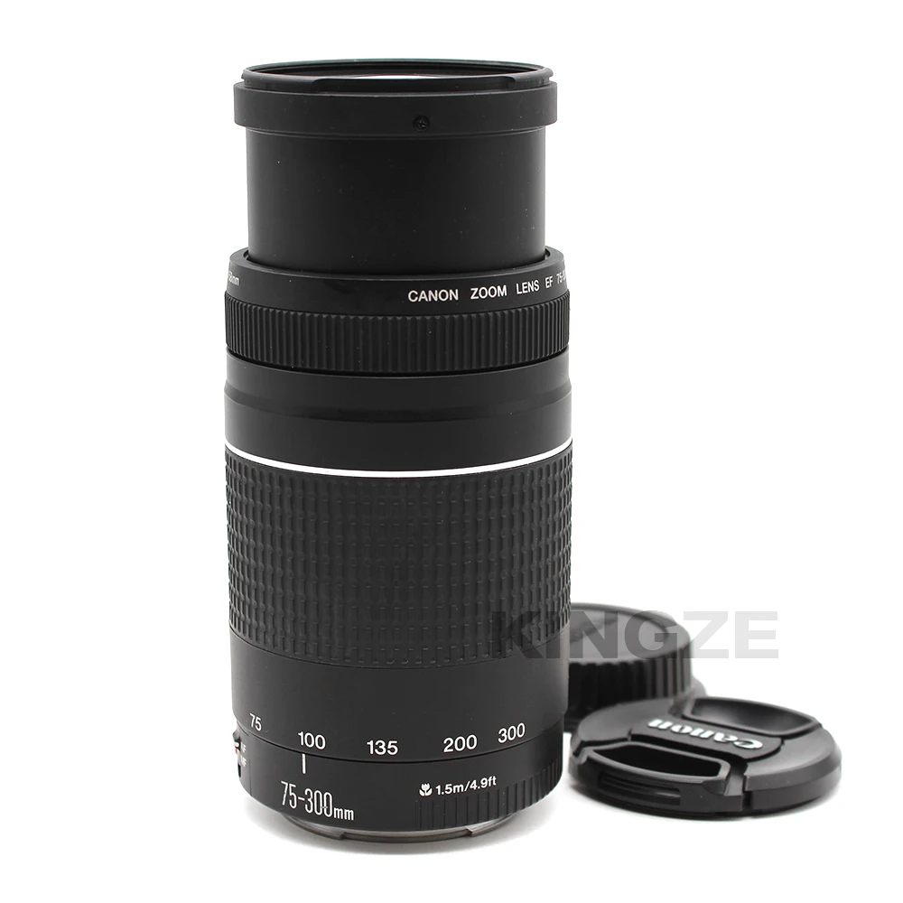Специальная цена!! Б/у телеобъектив Canon EF 75-300 мм f/4-5.6 III USM для зеркальных камер |