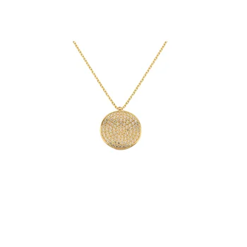 

White Stone Gold Necklace 02-390-K0832B