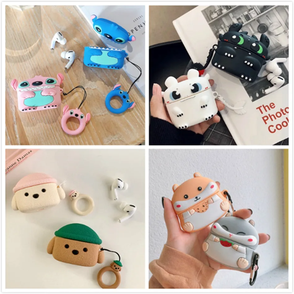 Чехол для наушников с 3D рисунком для Airpods Pro, чехол, милый силиконовый чехол для наушников с котом для Airpod Pro, чехол для Earpods Pro Funda