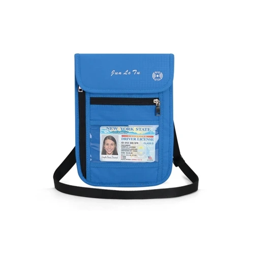 Multifunctional Travel Passport Package RFID Waterproof Transparent ID Holder File Storage Clutch Bag Credit Card Wallet PA02 - Цвет: PA02 blue