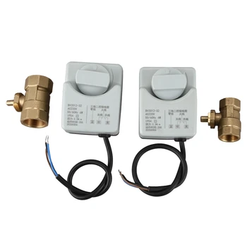 

2 Pcs Ac220V 2 Way 3 Wires Motorized Ball Valve Electric Actuator with Manual Switch , Dn15 & Dn20