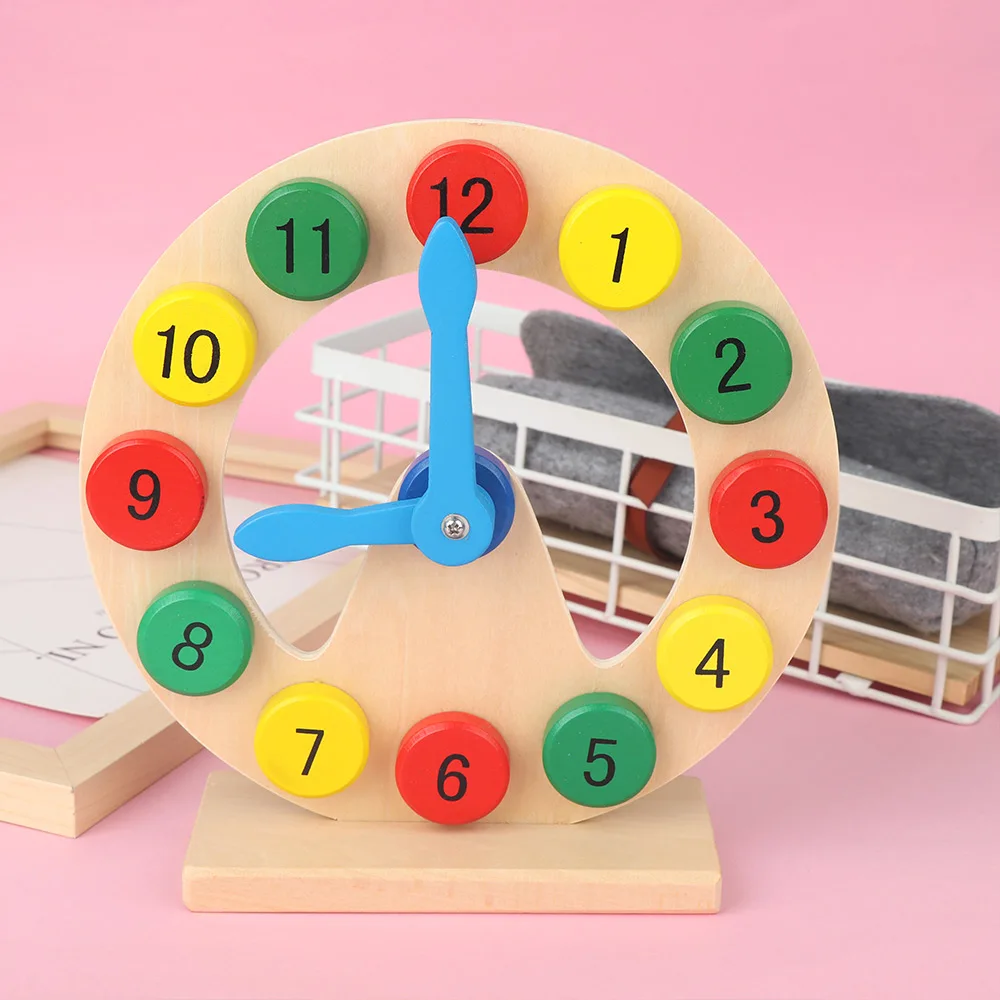 Деревянные игрушки детские мягкие цифровые часы детские цифры время обучения обучающий подарок Интеллектуальный Творческий