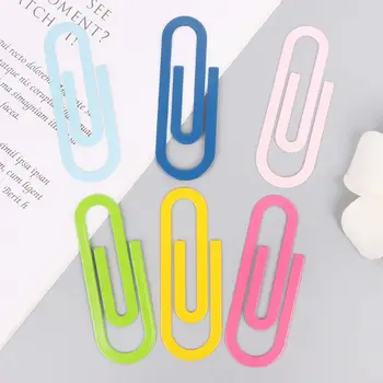 

2 Pcs 10cm Cute Big Metal Paper Clip Bookmark Page Clips Photos Tickets Paperclip Office School Supplies Stationery