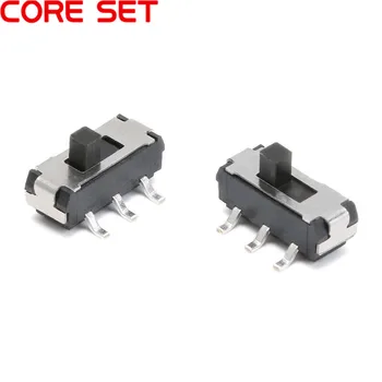 

20pcs Toggle Switches MSS-22D18 MSS22D18G2 double 6 feet two block MSS-22D18G2 2P2T handle high 2MM SMD Slide Switch DC 12V