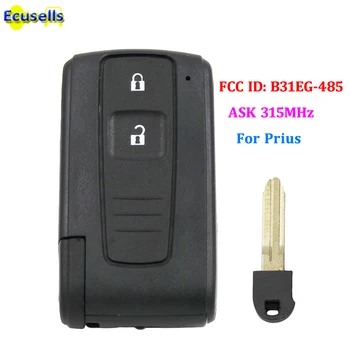 

2 button remote key fob ASK 315MHz for Toyota Prius FCC ID: B31EG-485 M0ZB31EG / MOZB31EG with uncut insert key blade TOY43