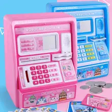 Пластиковая мини-машина для имитации денег, деликатный дизайн, практичная игрушка для ролевых игр для детей, особенно креативная развивающая игрушка