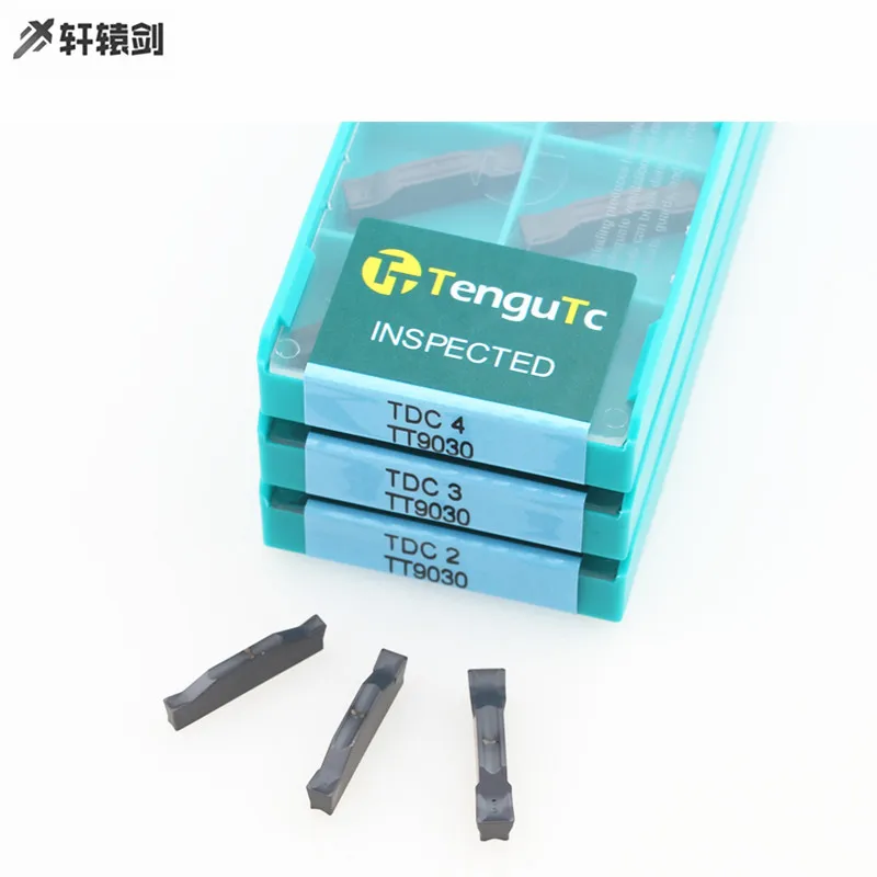 

10pcs TDC2 TDC3 TDC4 TT9030 TaeguTec Grooving Carbide Inserts CNC Turning Tools Lathe Cutter