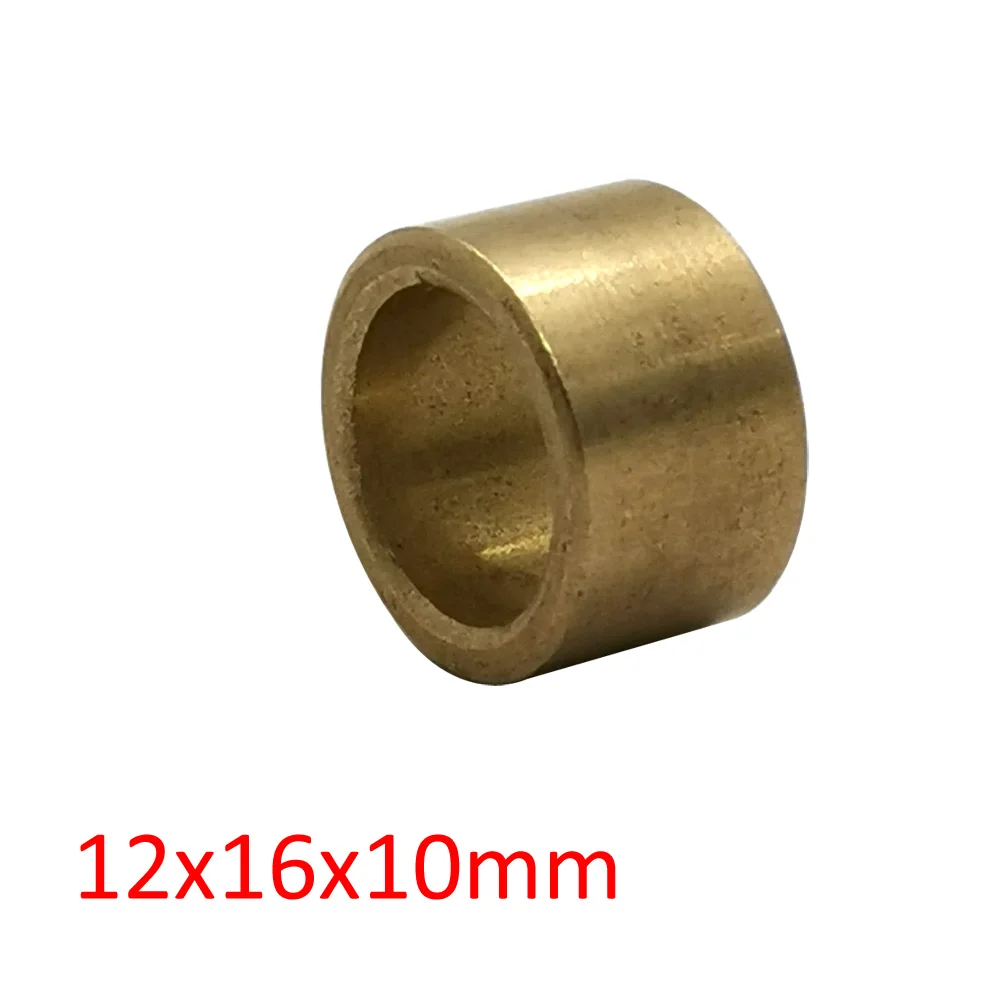 12x16x10mm Copper Alloy 12mm Shaft Auto Gearbox Slide Bushing Truck Starter Motor Self Lubricate Bearing Bronze Bush