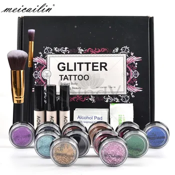 

Semi-Permanent Tattoo Template Set Shimmering Powder Pattern Atlas Spray-print Template Coloured Drawing Hand-Painted Templates