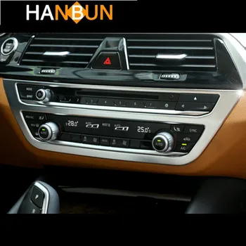 

Chrome Car Styling Console Volume Knob Frame Air Conditioner Panel Decoration Cover Trim For BMW 5 Series G30 G38 2018