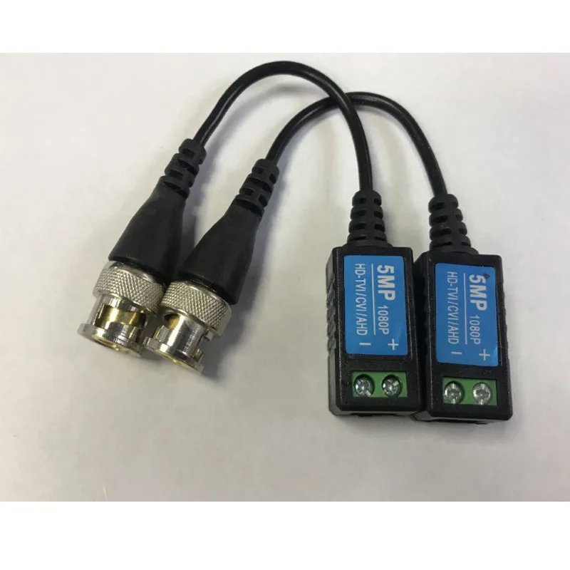 1080P CCTV vídeo Balun HD AHD/HDCVI/HDTVI BNC a UTP Cat5/5e/6 Video pasivos transmisor