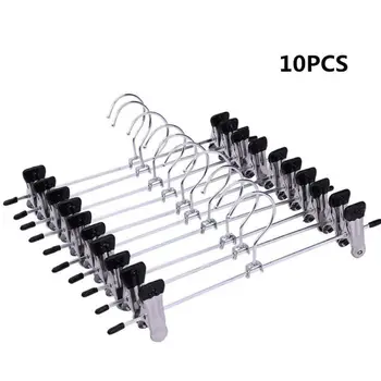 

10 Piece Stainless Steel Pants Rack Clip Peg Trousers Clamp Hanger