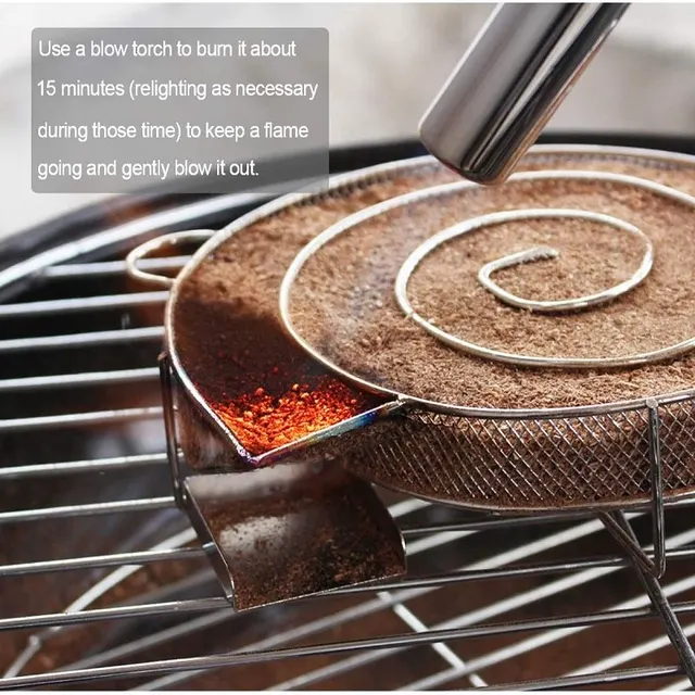 Hideg Füstgenerátor A Grill Fa Forgács Dohányzó Doboz Por Forró És Lazac Hús Főzés Rozsdamentes Bbq Szerszámok - Image 2