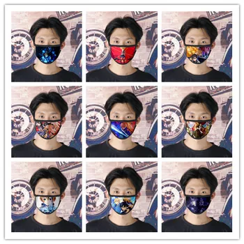 

Alicization Anime 3D Mouth Mask Ice Cotton Washable Anti Dust Mask Adult Kid Fashion Mouth Cover 9pcs/pack can mix color