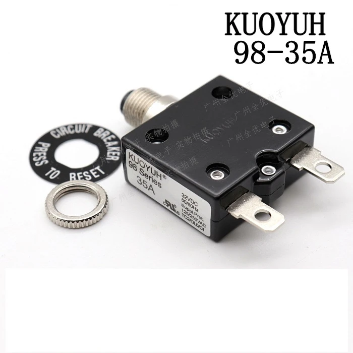 

Circuit Breakers Taiwan KUOYUH 98 Series-35A Overcurrent Protector Overload Switch