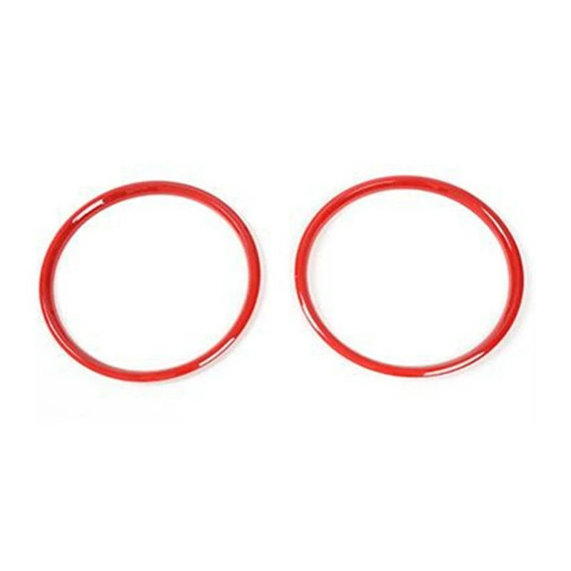 

ABS Red Interior Dashboard Ring Cover Trim Decoration for Ford Mustang 2015+