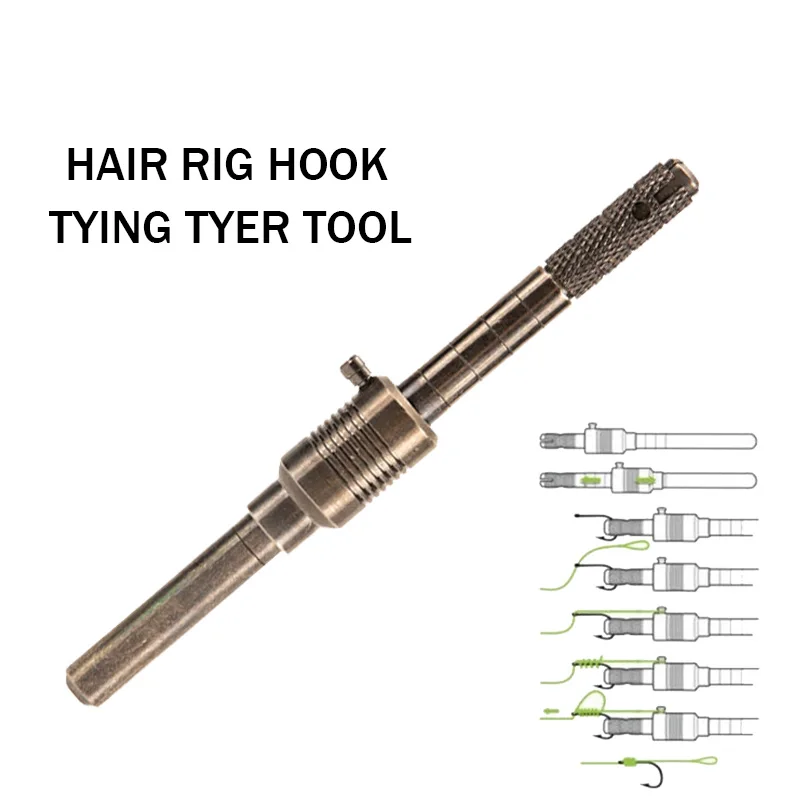 Metal Fishing Tackle Hook Tier Fishing Line Tying Tool With Sub