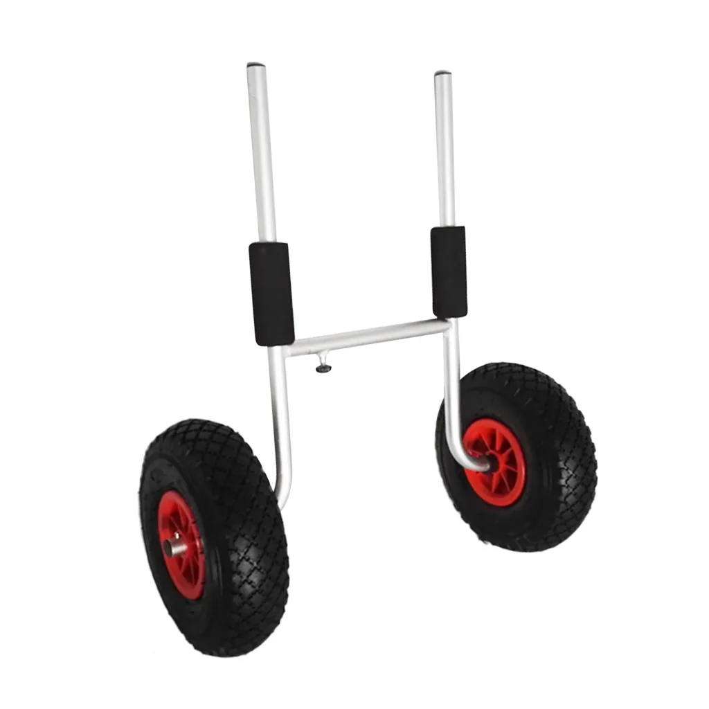 SIT ON KAYAK TROLLEY - Collapsable Aluminum Kayak Canoe Carrier Cart