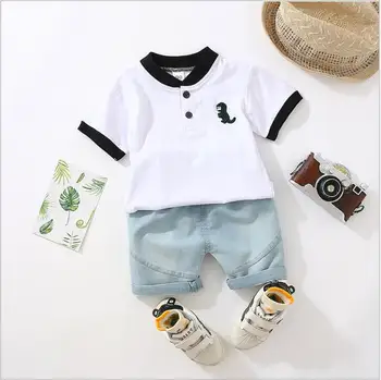

Baby boys clothes sets summer newborn cotton tops+shorts 2pcs wedding suits for bebe boys infant tracksuits toddler birthday set