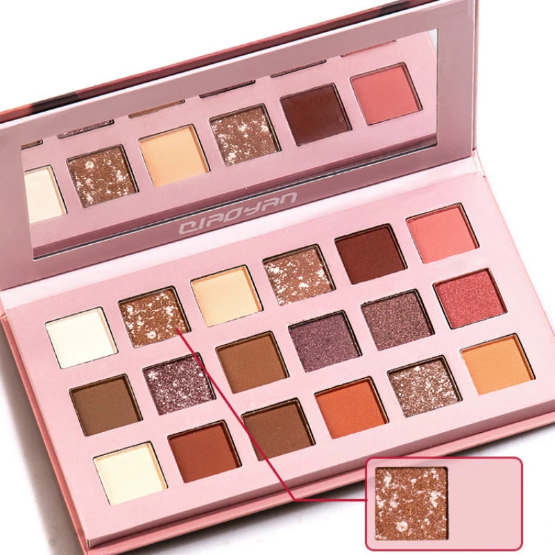 18 Color Eyeshadow Matte Eyeshadow Palette Pearlescent Long-Lasting Makeup Fashion Tool Waterproof Make Up Beauty Palette
