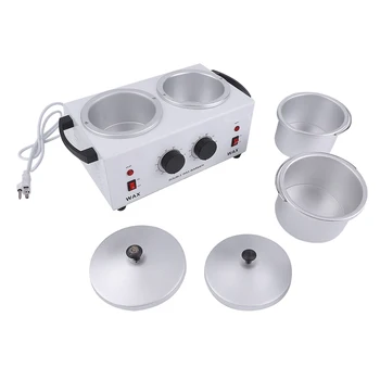 

Double Pot Wax Heater Electric Hair Removal Tool Wax Machine Hands Feet Paraffin Wax Therapy Depilatory Salon Beauty Tool