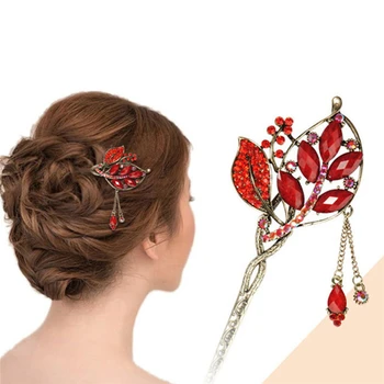 

1Pc Ornaments Elegant Sexy Hair Ornaments Flowers Korean Accessories Hairpin Tassel Headdress For Women Hot