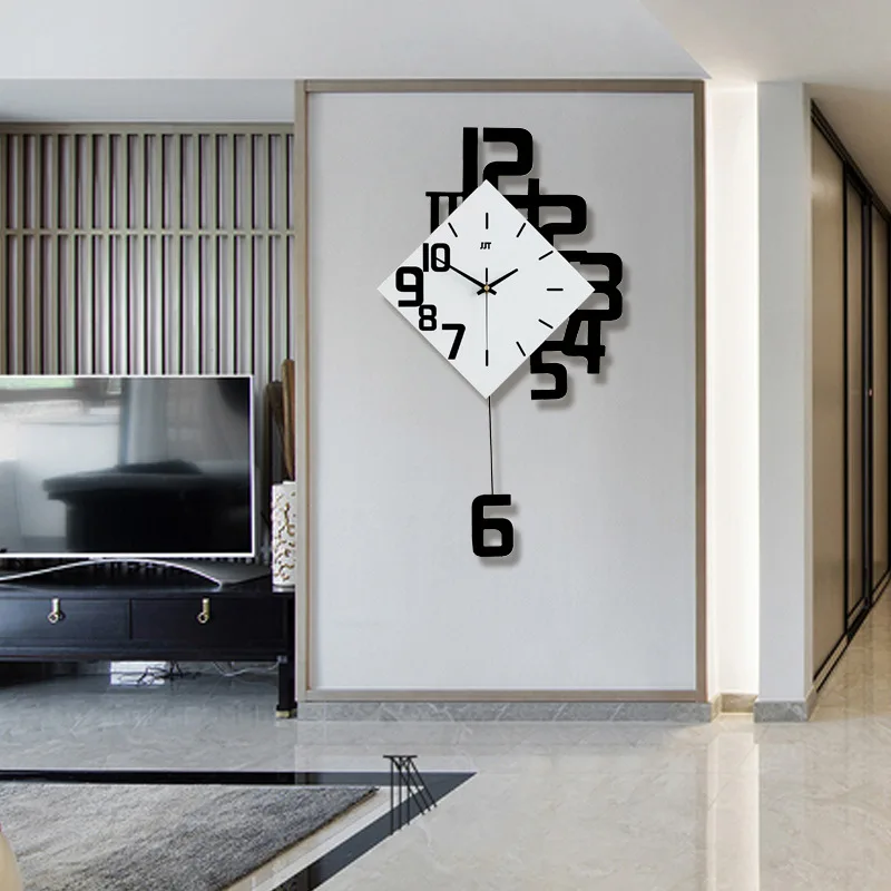 

Art Large Silent Wall Clock Modern Design Kitchen Wall Clock Large Creative Living Room Reloj Pared Home Decoration