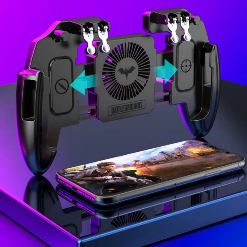  Six-Finger Mobile Gamepad PUBG Game Controller Trigger Holder For IOS Android Mobile Phone