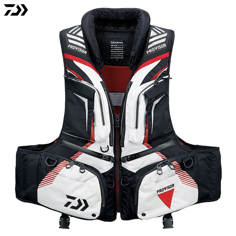 

Fishing Life Jacket DAWA DF-3208 Vest Outdoor Sports Buoyancy 120 KG Multi-Function Sport Light Waterproof Fishing Vest