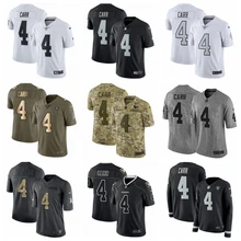 Мужская Джерси в стиле Окленд высокого качества Raiders Derek Carr