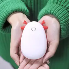 Портативный мини электрический грелка для рук двойного назначения USB перезаряжаемый карманный внешний аккумулятор электрический грелка для рук нагревательный нагреватель