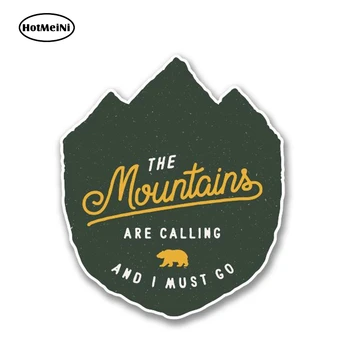 

HotMeiNi 13cm x 11cm The Mountains Are Calling Vinyl Sticker Ski Snowboard Climbing Decal Personality Car Stickers Waterproof