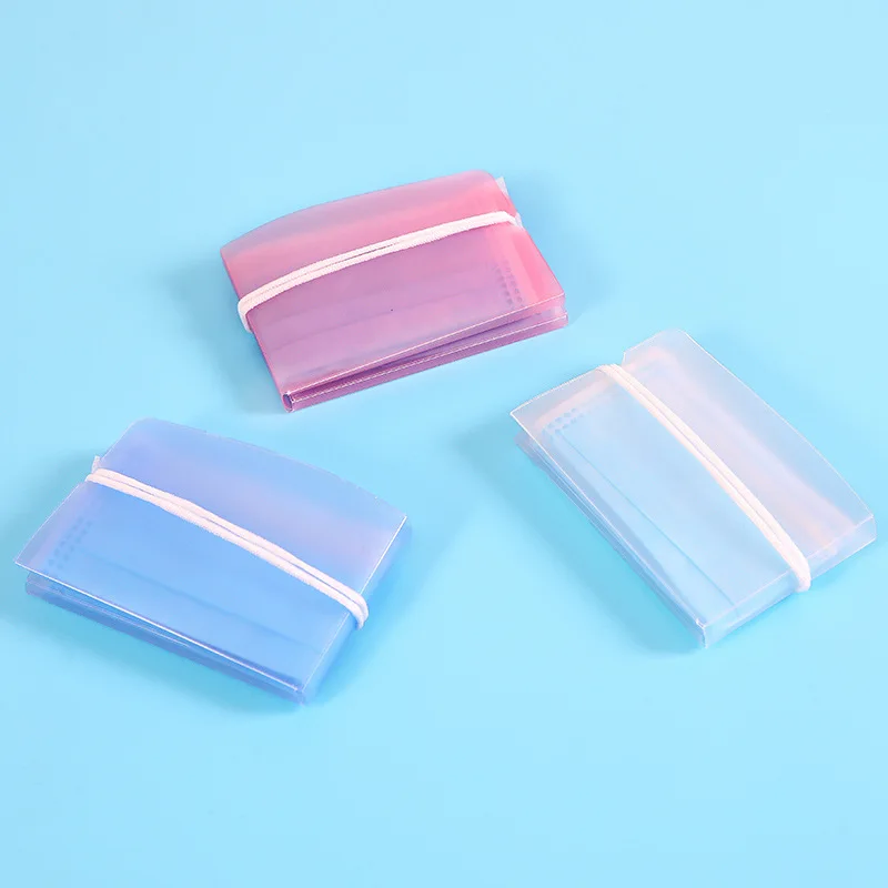 

10pcs Storage Bags respirator foldable temporary mask multi color portable safety storage box mask storage clip container New