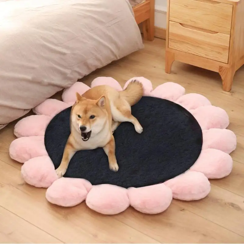 Мягкая Плюшевая подстилка-кровать в форме цветка, удобная подушка для собак, кошек, кровать, одеяло, товары для домашних животных