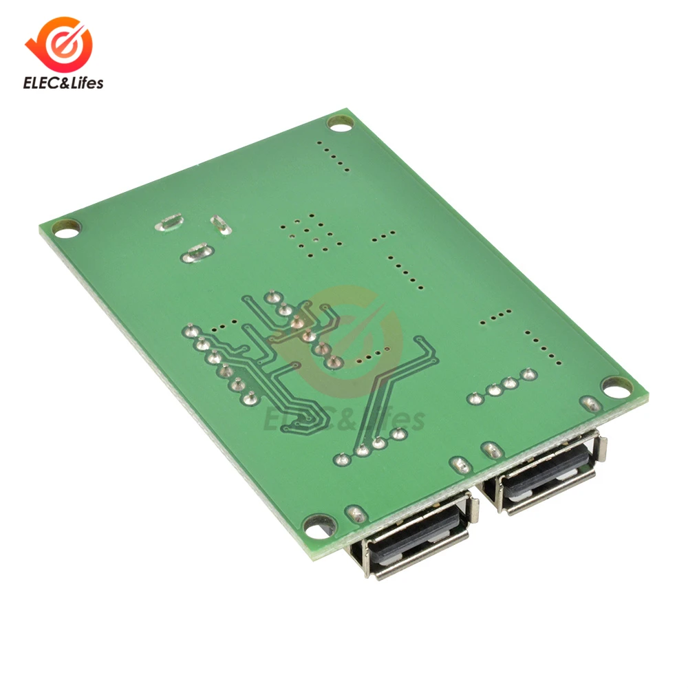 Двойной USB цифровой вольтметр Шаг вниз доска DC-DC 6 V-40 V до 5 V 3A бак автомобиля зарядное устройство разъём для зарядки Напряжение Регулятор 12 V