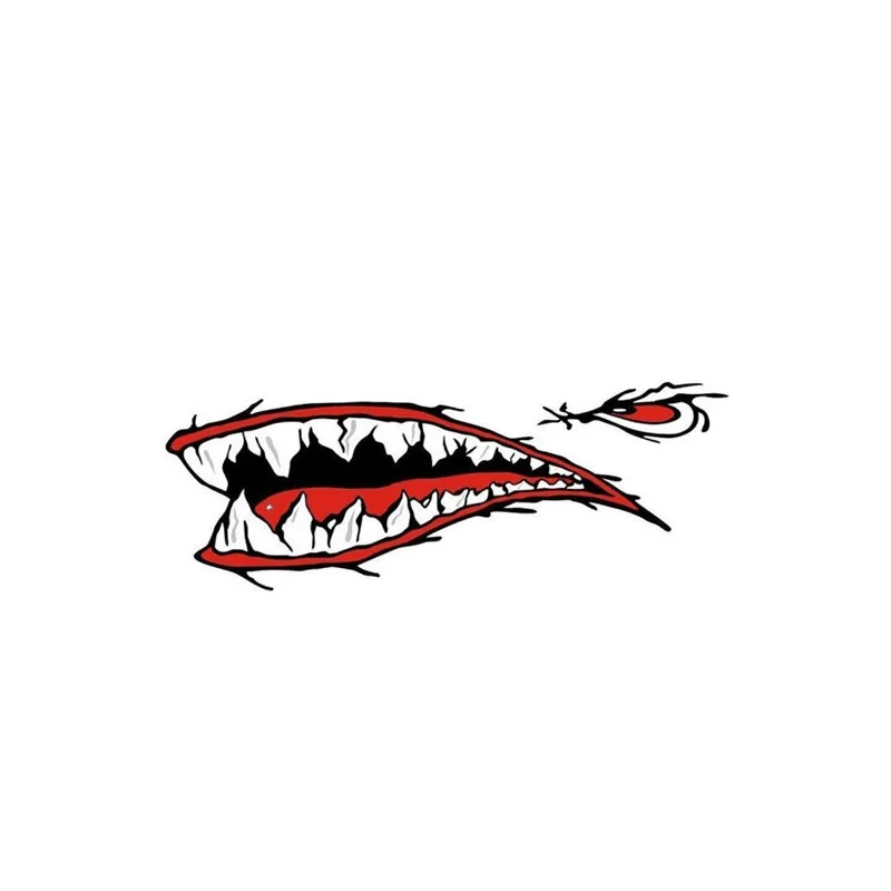 1Pcs Car Stickers Shark Mouth Funny Teeth Film Pull Reflective Dinghy Motorcycle Styling Decor Accessories Multifunction 2020NEW |