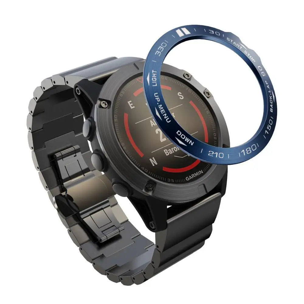 Steel Protection Bezel Ring Case - Premium Anti-Scratch Metal Cover Frame with Speed Adhesive
