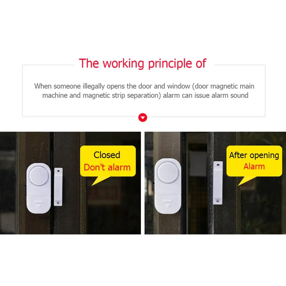 Wireless Window Door Burglar Security Warning Alarm System Magnetic Sensor