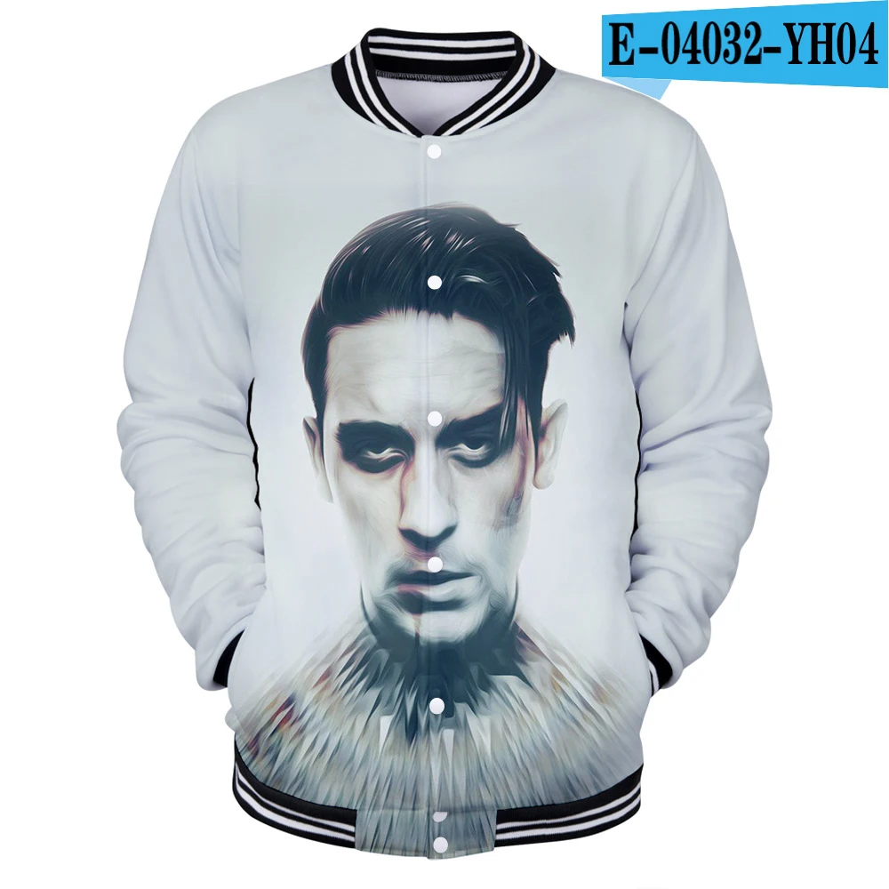 Ф. Т американский рэппер G-Eazy Джералд Эрл гиллум молодой Джералд 3d печать бейсбольная форма для мужчин/женщин Harajuku бейсбольные куртки одежда - Цвет: YH04