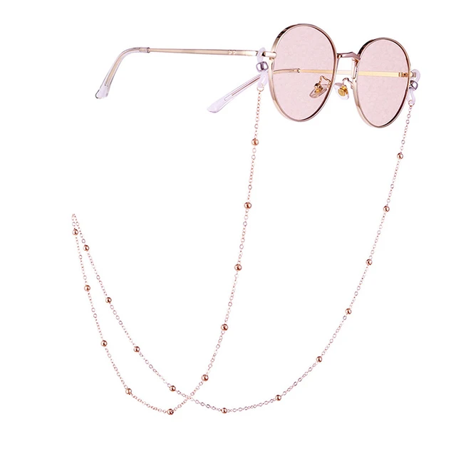 70cm Elegante Brillen Kette Sonnenbrille Lesen Perlen Gläser Kette